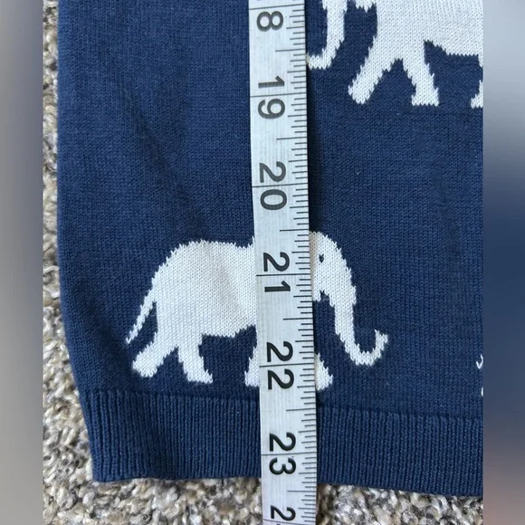 Talbots petite lightweight novelty elephant print sweater size petite - Picture 7 of 7